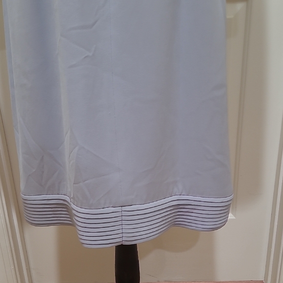 Giorgio Armani Pale Blue Long-Sleeve Midi Dress - Picture 4 of 9